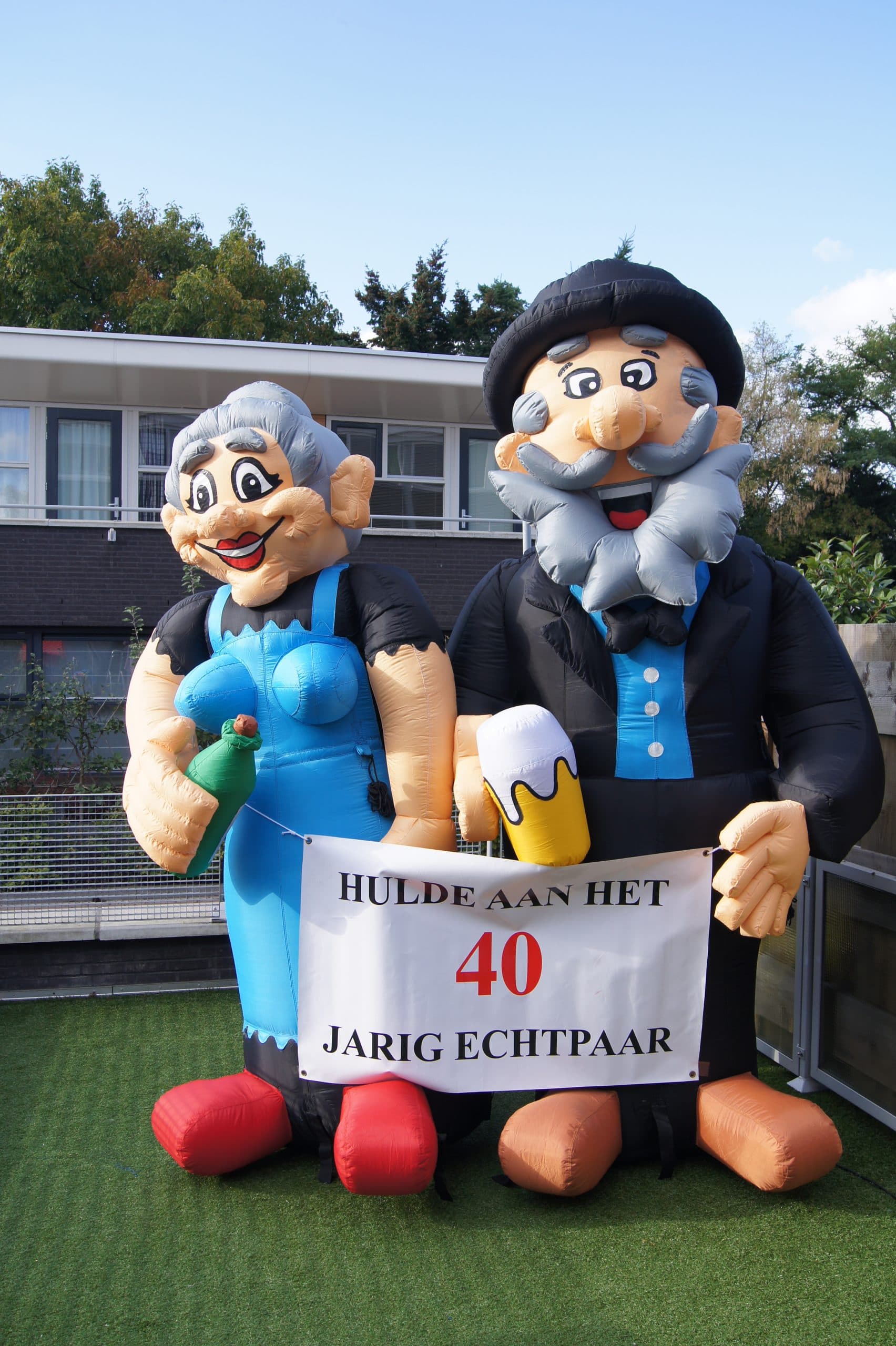 Opblaasfiguren echtpaar / jubileum