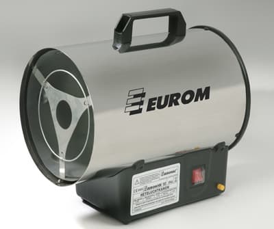 Hete lucht kanon gas