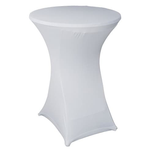Statafel met rok wit